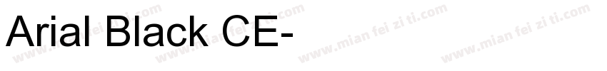 Arial Black CE字体转换